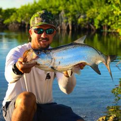 Person fishing in Miami