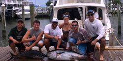 6 people fishing with 2 big fish in MD