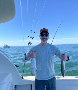 Two fish caught in the ocean at Ocean City