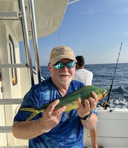 Lone angler fishing in the ocean at Ocean City