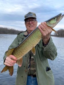Angler with 8-inch fish in WI