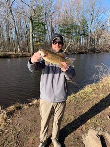 A person fishing in Wisconsin