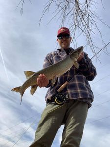 A person fishing in Wisconsin