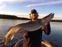 Catching a massive northern pike in WI