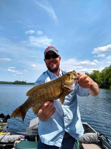 Smallmouth Bass caught while fishing in Wisconsin