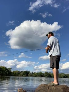 Person fishing in WI