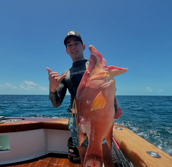 A person fishing in North Bay Village