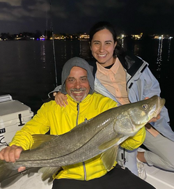 Two people fishing in North Bay Village