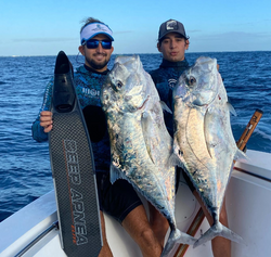 2 African Pompano fish, 31 inches each, caught while fishing in FL
