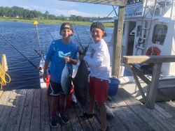 2 people fishing in North Carolina