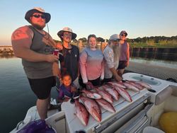 6 people fishing in the Gulf Shores