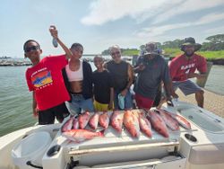 2 people fishing in Gulf Shores