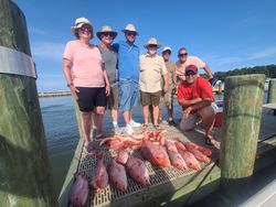 7 people fishing in Gulf Shores