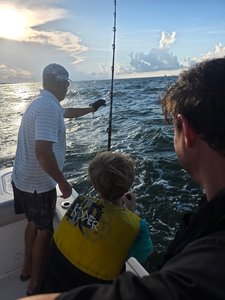 Gulf Shores fishing gets wild with deep sea tactics and partly cloudy skies!