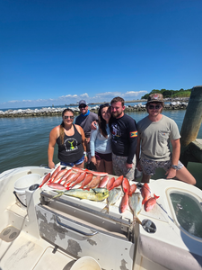 Great day on the water using deep sea jigging and trolling techniques. Clear conditions made for an exciting adventure!