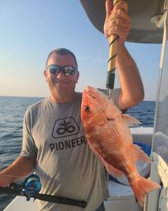 Red snapper caught while fishing in Gulf Shores AL
