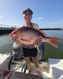 Red snapper caught while fishing in Gulf Shores Alabama