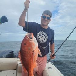 Mutton Snapper, a 20-inch fish, caught while fishing in Gulf Shores