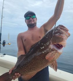 Red grouper caught fishing in Gulf Shores Alabama