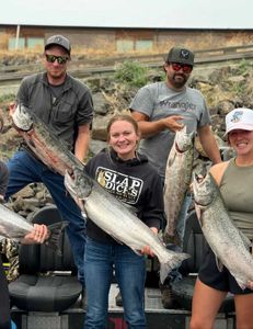 Four people fishing for Pollock in Florida