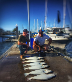 Two anglers fishing in CA