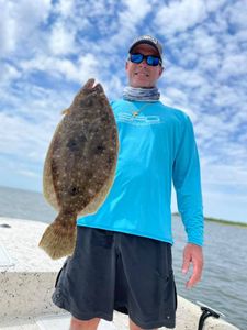 Photograph of a summer flounder fish caught in Crystal River