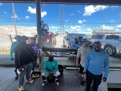 Group of 6 people enjoying fishing tour in LA