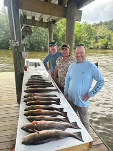 3 people fishing in Hopedale