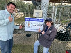 Three people on a fishing tour in Hopedale