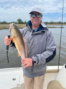 Angler fishing in Hopedale
