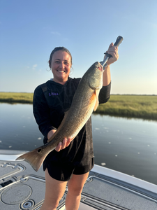 Nice redfish using deep sea jigging in partly cloudy conditions!