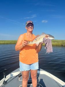 Redfish caught on a fishing tour in LA