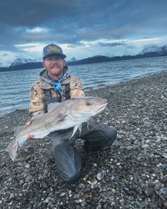 Angler with a 24-inch fish in AK