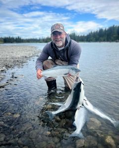Two small fishing in Kenai