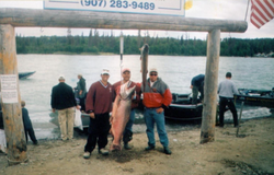 Two big fish caught while fishing in Alaska