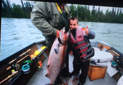 1 person fishing in Alaska
