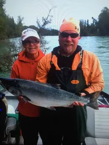 Two anglers fishing in Kenai
