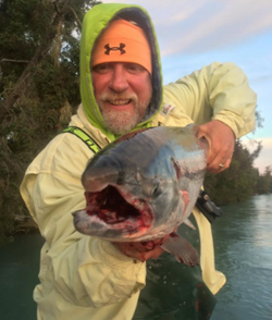 A person fishing in Kenai