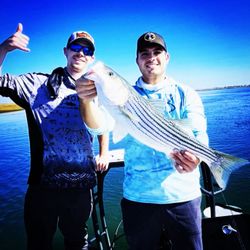 Striped bass caught while fishing in NJ