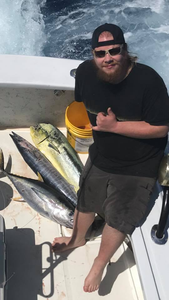 2 blackfin tuna fish caught in Kailua-Kona