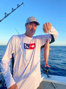 Fishing in Hawaii with a single fish