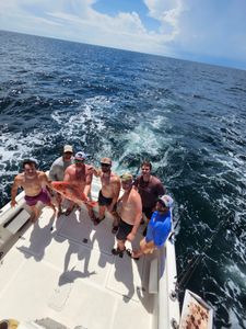 Red snapper fishing success on boat in Fort Walton Beach FL waters