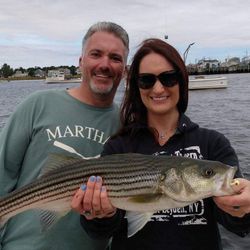 Striped Bass fishing in Saco River