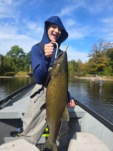 A perfect day fishing on the river.