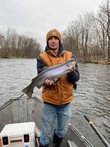 A person fishing in Altmar