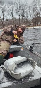 Angler enjoying a day of fishing in Altmar