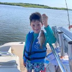 Two people fishing in Port Orange
