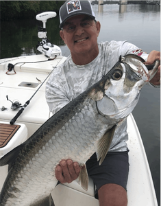 A single tarpon fish measuring 19 inches caught in Flamingo