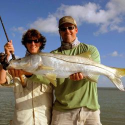 Snook, a large fish, caught while fishing in FL