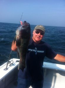 Angler fishing in Montauk